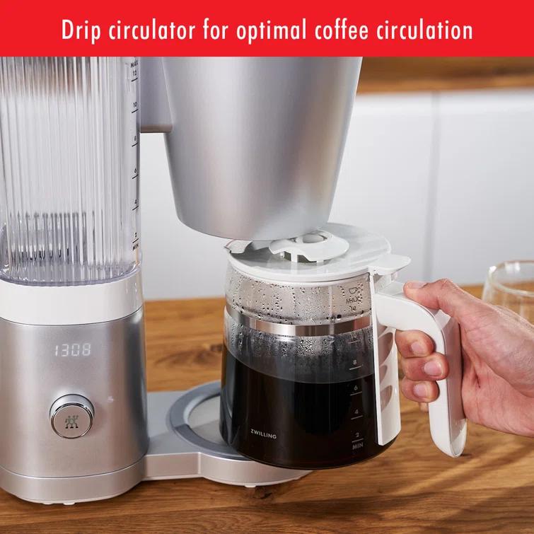 ZWILLING ® Enfinigy Silver Glass 12-Cup Coffee Maker