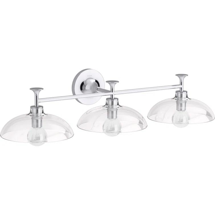 Tone 3 Light Indoor Bathroom Vanity Light Fixture, UL Listed