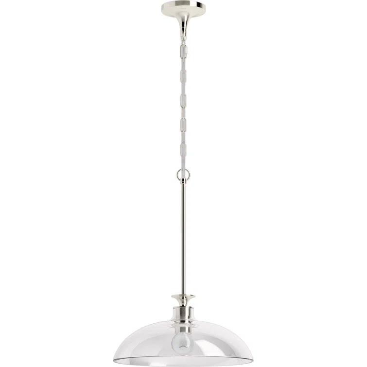 Tone 1 Light Pendant Lighting Fixture for Kitchen Island, 6' Adjustable Cord Length