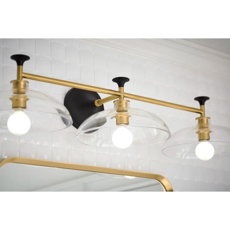 Tone 3 Light Indoor Bathroom Vanity Light Fixture, UL Listed