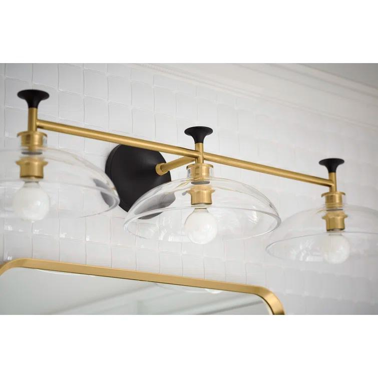 Tone 3 Light Indoor Bathroom Vanity Light Fixture, UL Listed