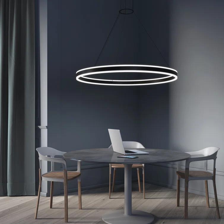 Double Corona 2 - Light Dimmable LED Wagon Wheel Chandelier