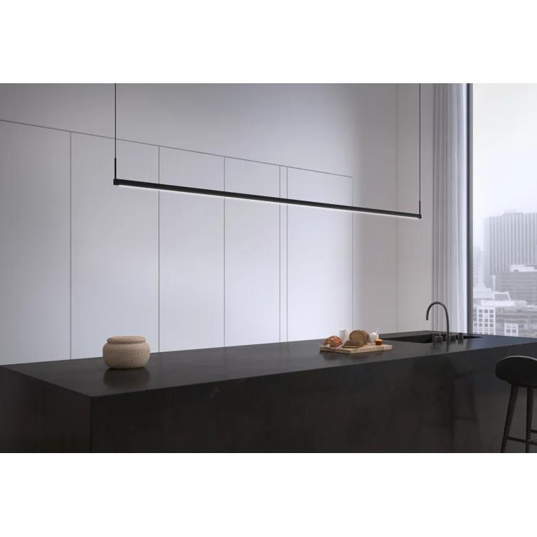 Thin-Line 1 - Light LED Kitchen Island Pendant