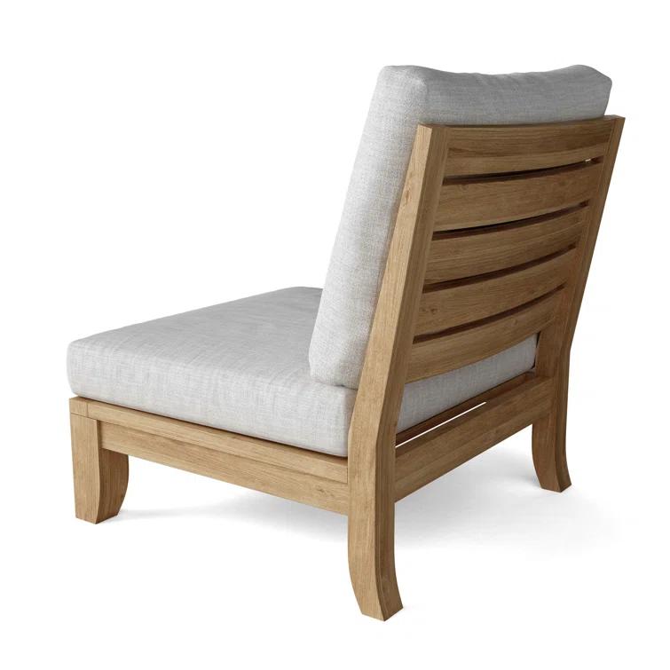 Riviera Natural Teak 5-Person Outdoor Sectional Sofa