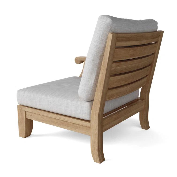Riviera Natural Teak 5-Person Outdoor Sectional Sofa