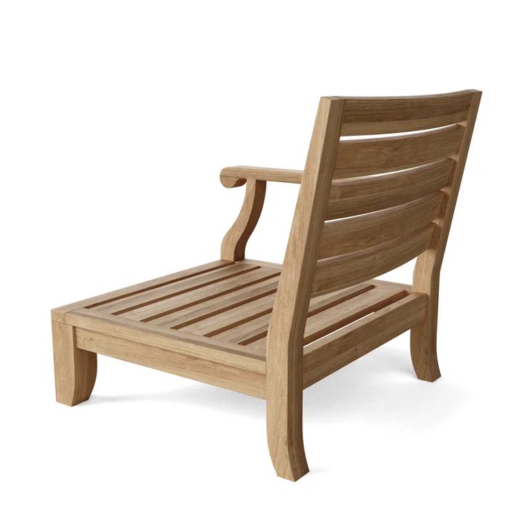 Riviera Natural Teak 5-Person Outdoor Sectional Sofa