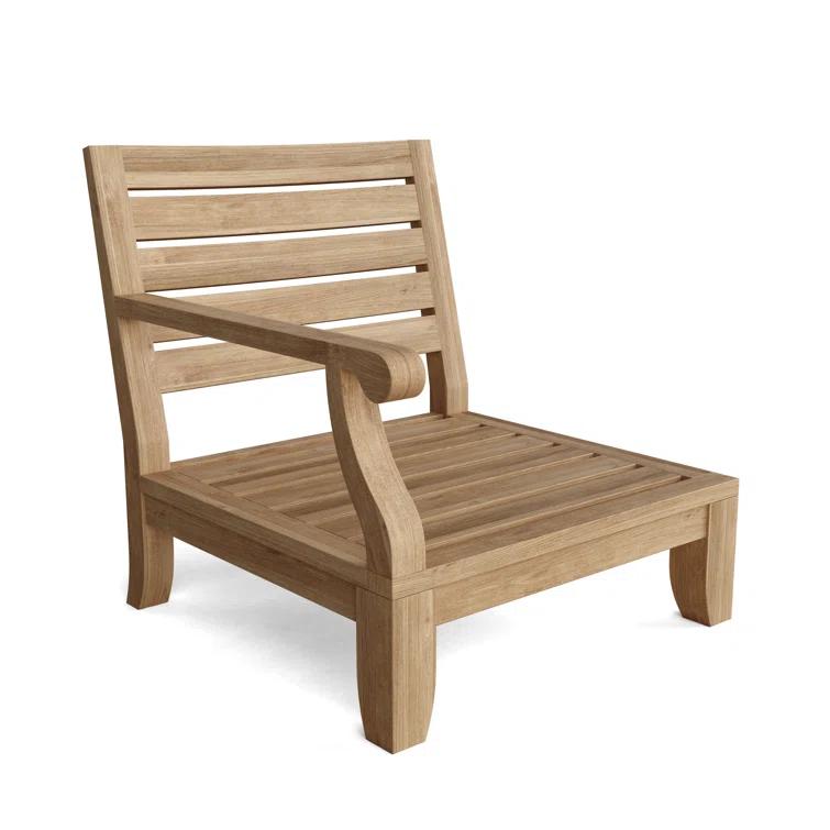 Riviera Natural Teak 5-Person Outdoor Sectional Sofa