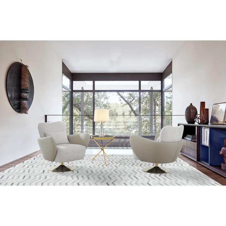 Mercer Upholstered Swivel Accent Chair