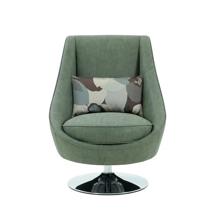 Mason Upholstered Swivel Accent Chair