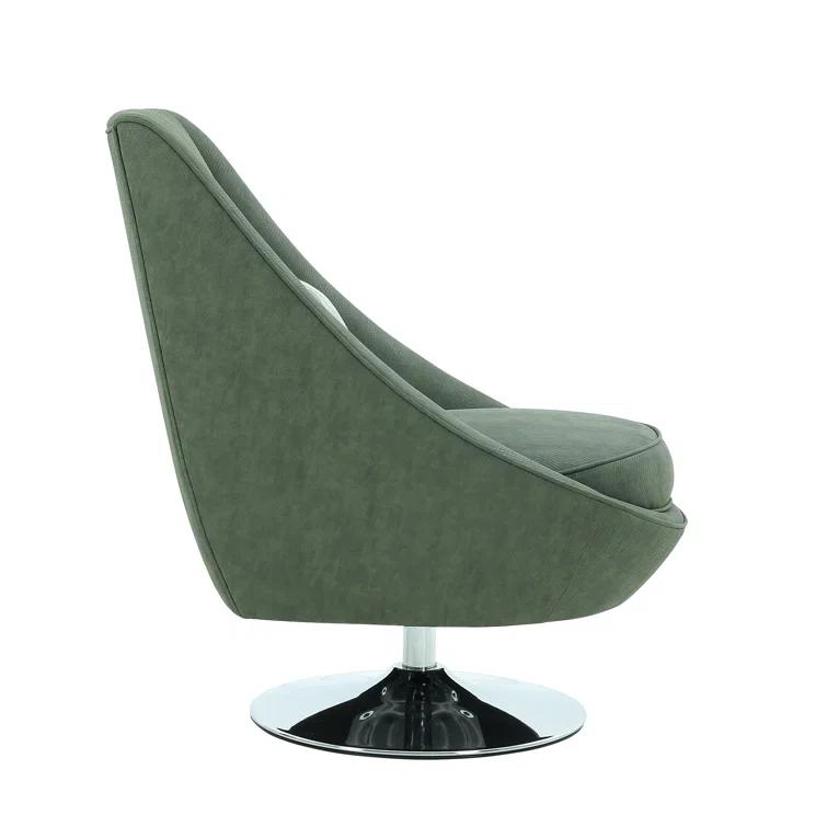 Mason Upholstered Swivel Accent Chair