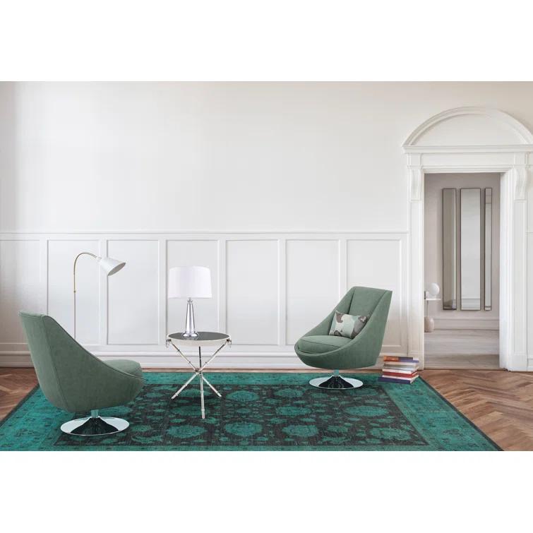 Mason Upholstered Swivel Accent Chair