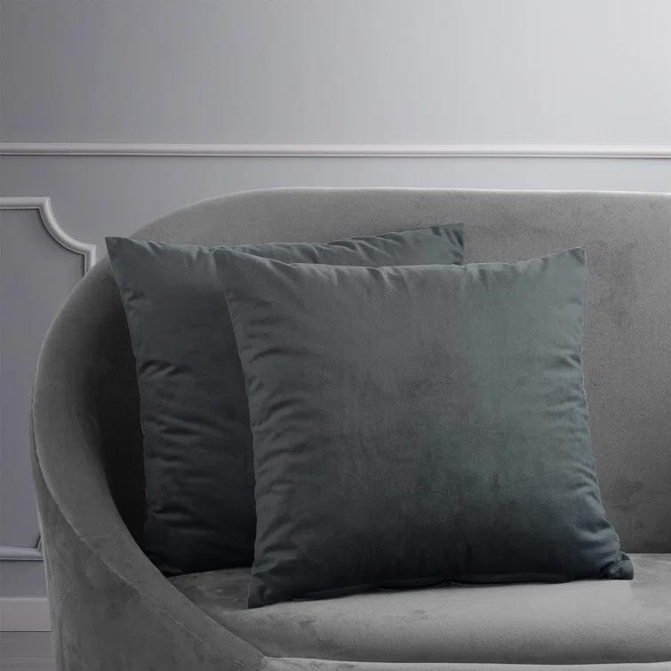 Signature Velvet Throw Pillow Covers - Decorative Pillow Covers