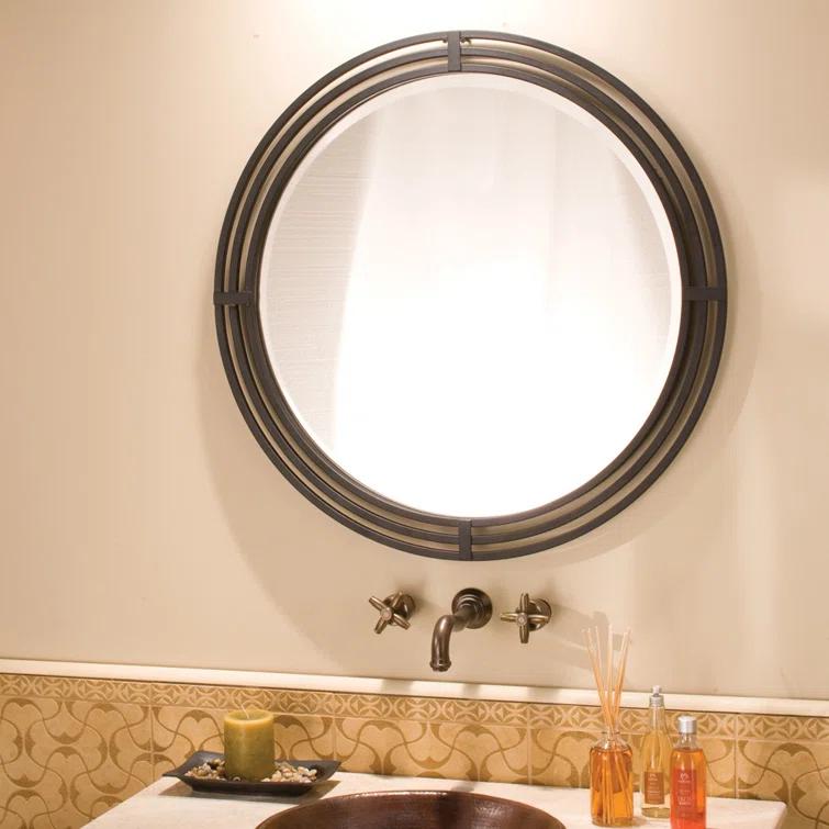 Asana Transitional Beveled Bathroom Mirror