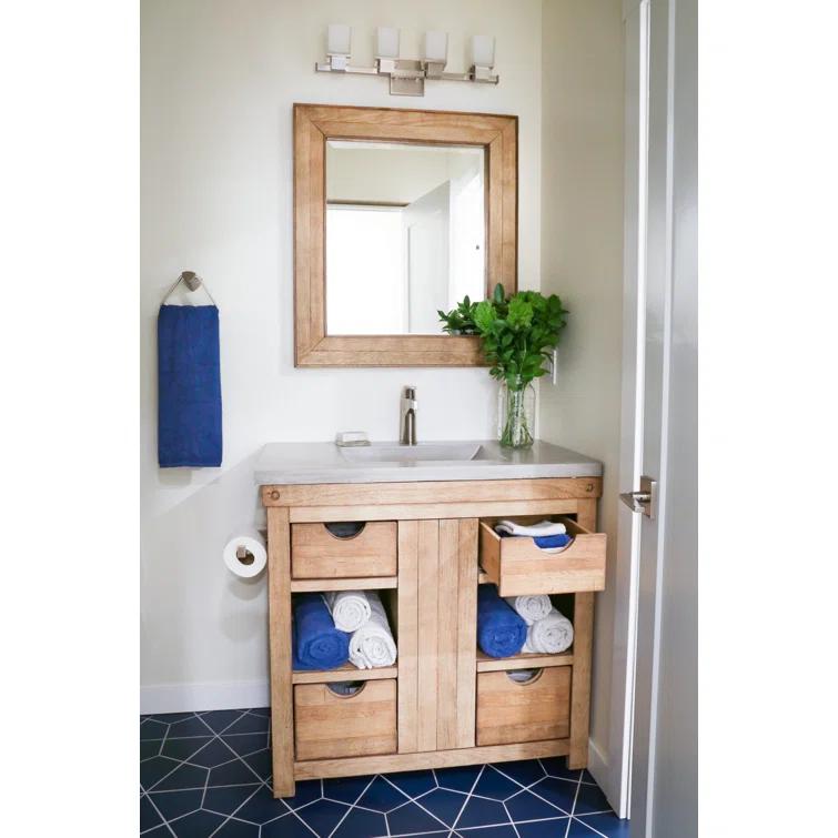 Americana Modern & Contemporary Beveled Bathroom Mirror