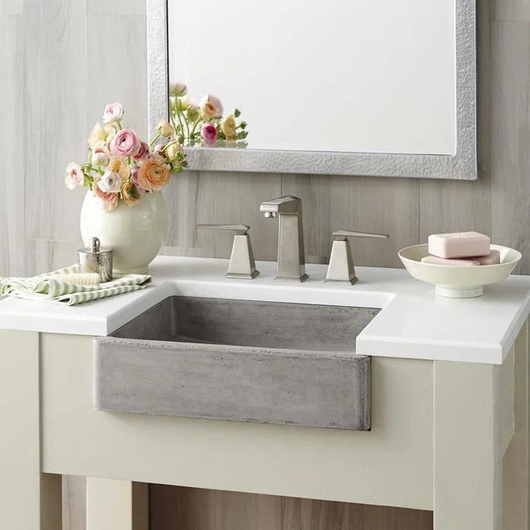 NativeStone Stone Handmade Rectangular Undermount Bathroom Sink