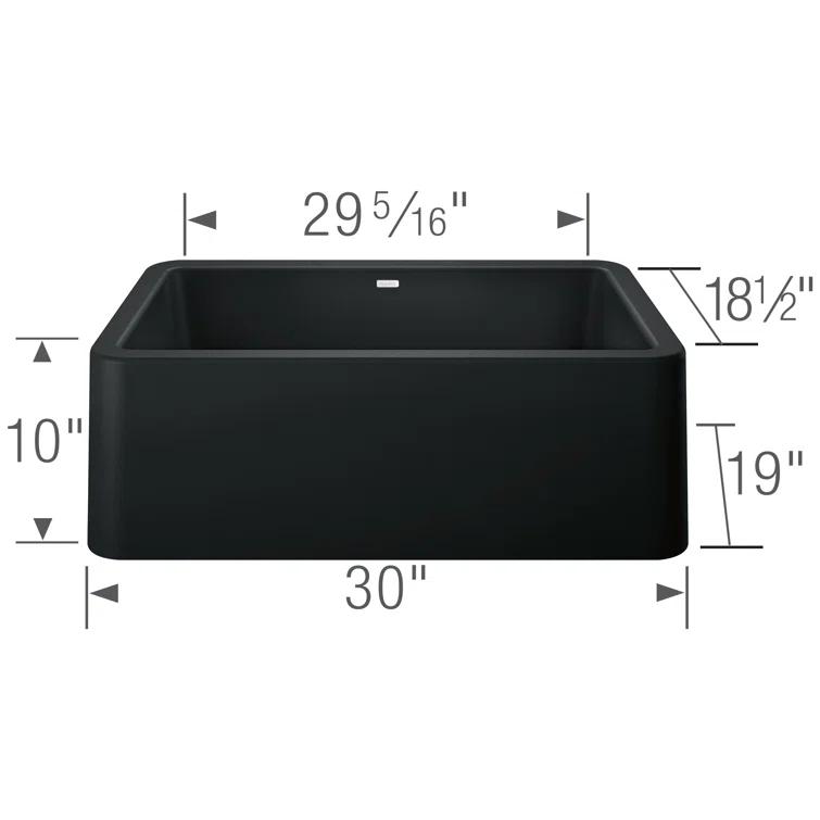 Ikon SILGRANIT 30" L x 19" W Farmhouse Sink