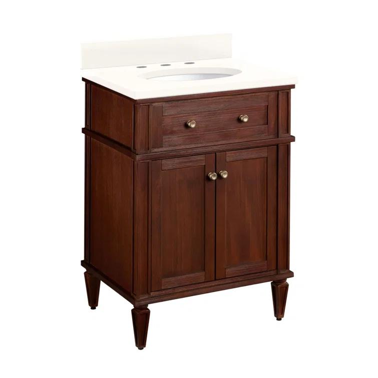Signature Hardware 24" Elmdale Single Bathroom Vanity Set with Oval Undermount Sink
