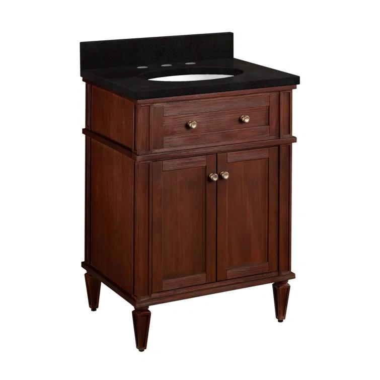 Signature Hardware 24" Elmdale Single Bathroom Vanity Set with Oval Undermount Sink