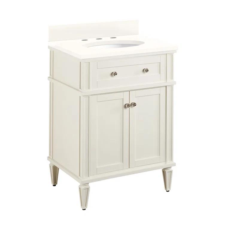 Signature Hardware 24" Elmdale Single Bathroom Vanity Set with Oval Undermount Sink