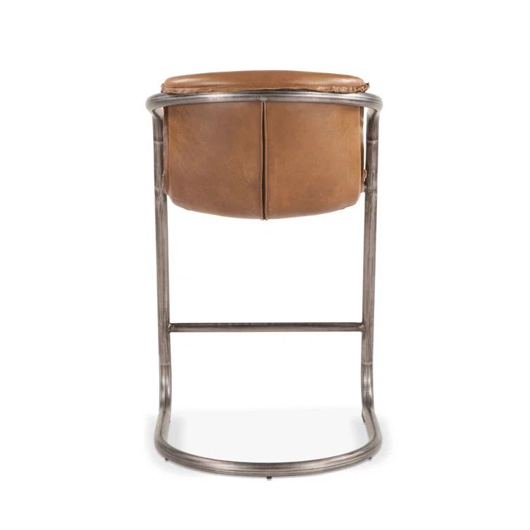 Darbonne Upholstered Counter Stool with Metal Frame