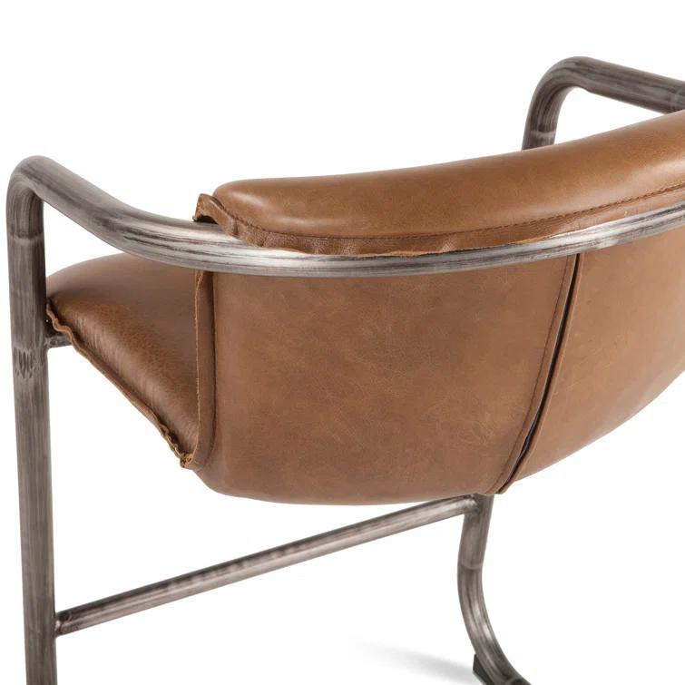 Darbonne Upholstered Counter Stool with Metal Frame