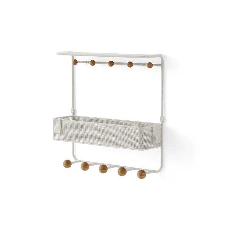Estique Multi-Hook Wall Shelf