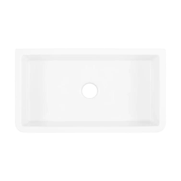 33" Grigham Fireclay Farmhouse Sink