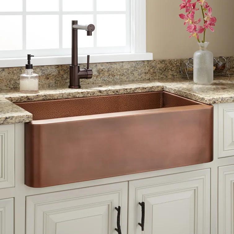 30" Raina Copper Farmhouse Sink