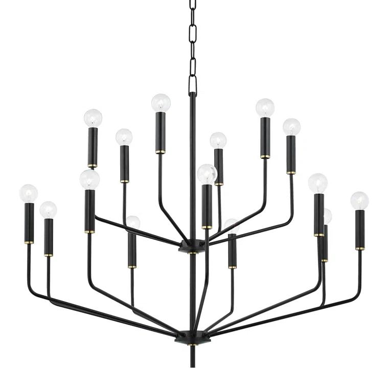 Aneyda 15 Light Metal Dimmable Chandelier