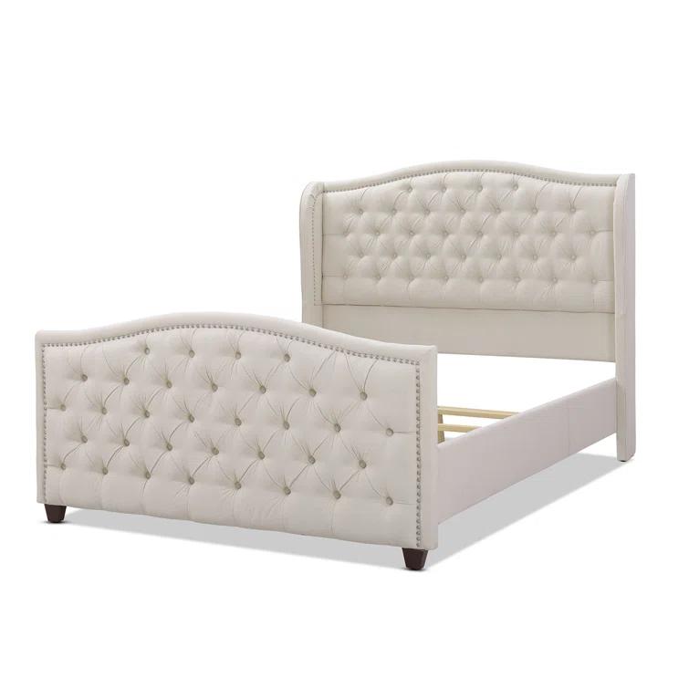 Coleman Upholstered Wingback Bed