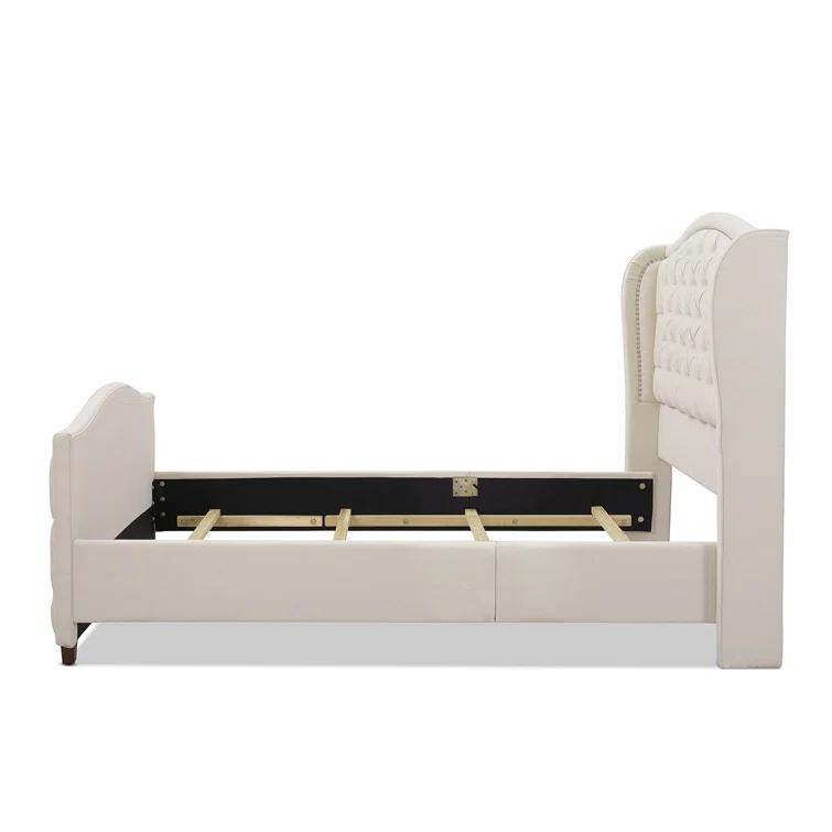 Coleman Upholstered Wingback Bed