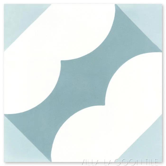 Villa Lagoon Tile Katie 8" x 8" Cement Patterned Wall & Floor Tile
