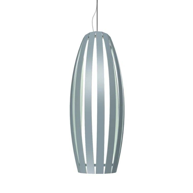 Maple and Silver Mini Geometric LED Pendant Light
