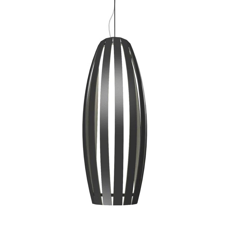 Maple and Silver Mini Geometric LED Pendant Light