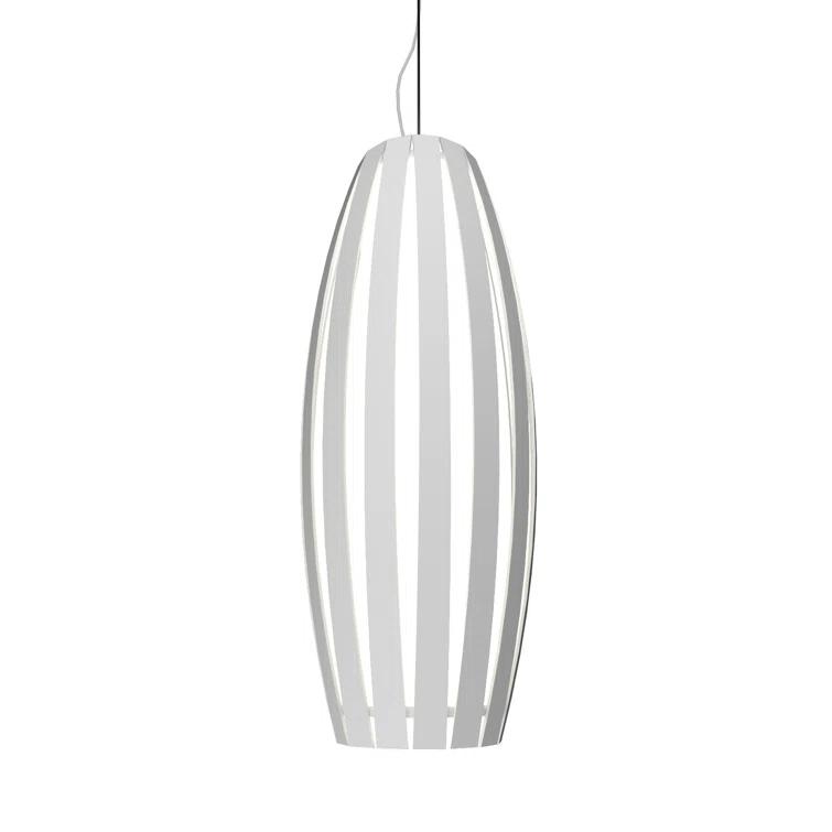Maple and Silver Mini Geometric LED Pendant Light