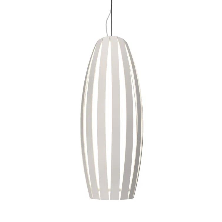 Maple and Silver Mini Geometric LED Pendant Light
