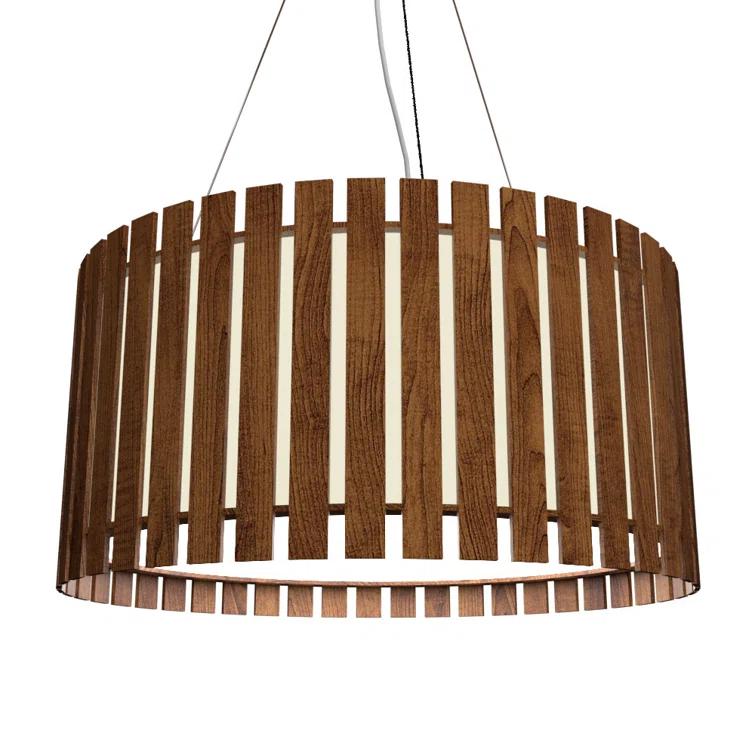 3 - Light Unique Drum Chandelier