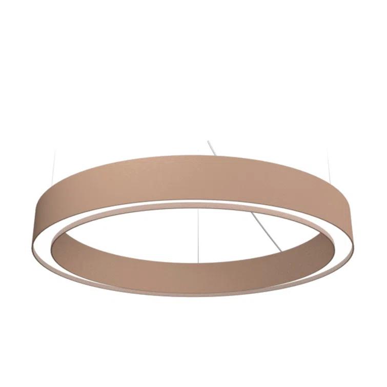 Accord Lighting Cilíndrico Wood Dimmable LED Drum Chandelier