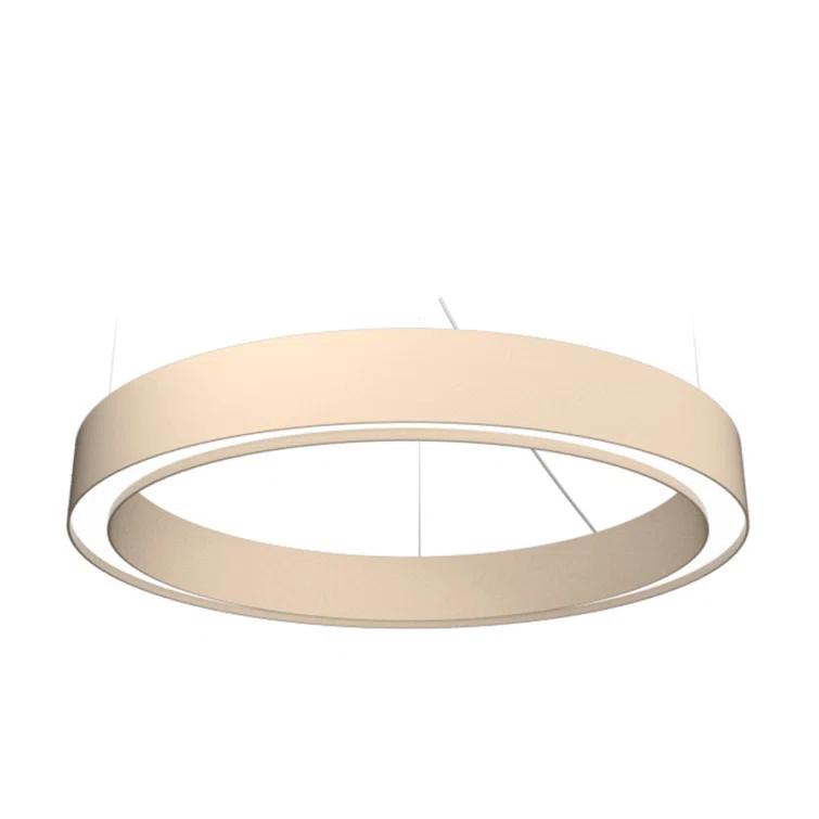 Accord Lighting Cilíndrico Wood Dimmable LED Drum Chandelier