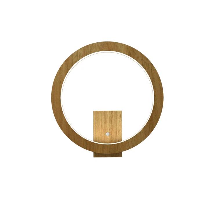 Blonde Freijo Circular LED Wall Sconce