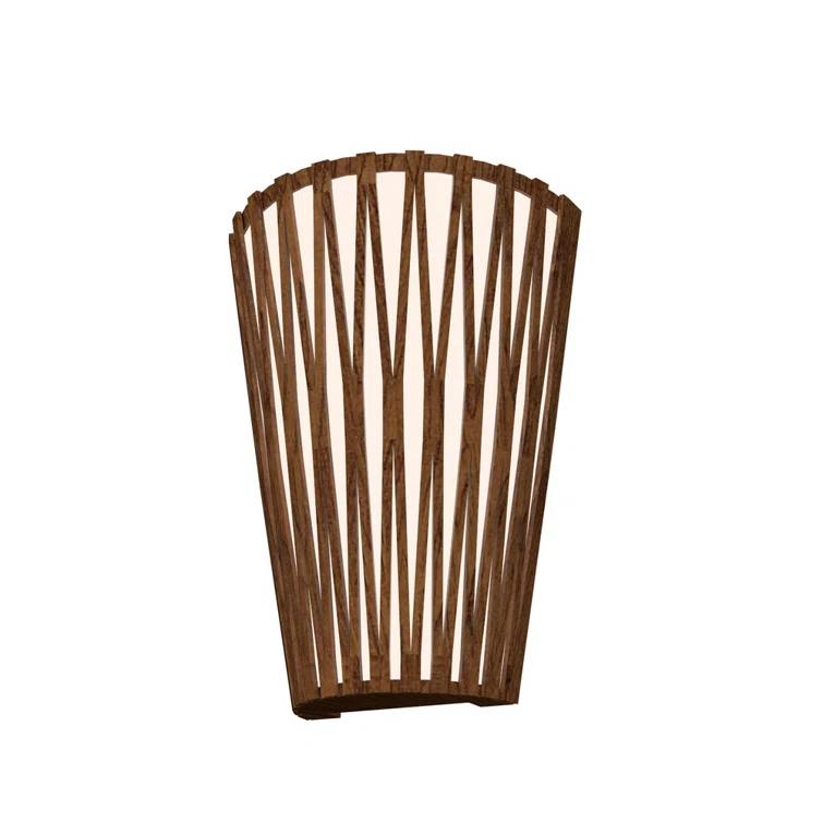 Living Hinges Manufactured Wood Flush Mounted Sconce
