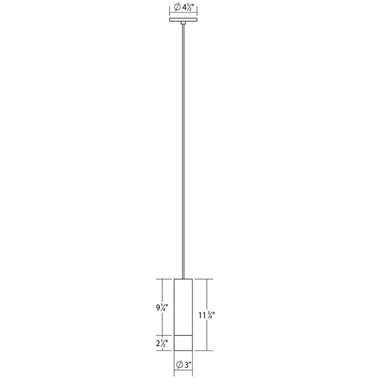 ALC 1 - Light Single Cylinder LED Pendant