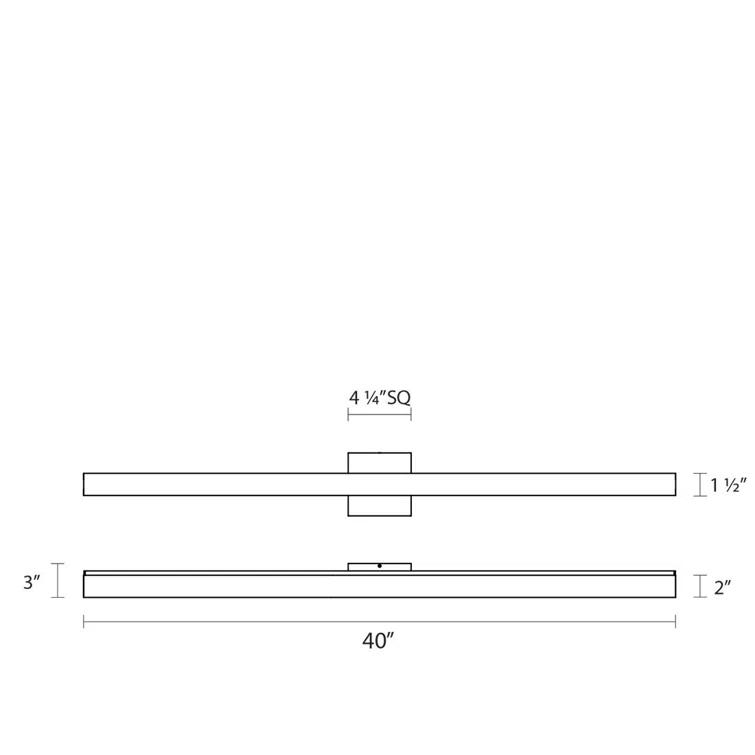 SQ-bar Dimmable LED Vanity Light