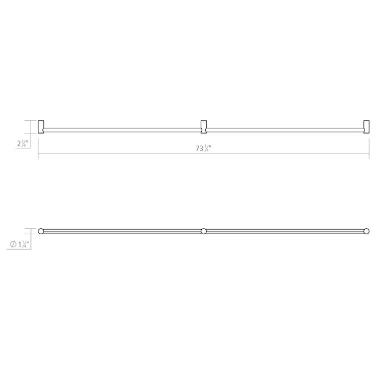 SONNEMAN Purolinear 360 2 - Light Dimmable LED Vanity Light
