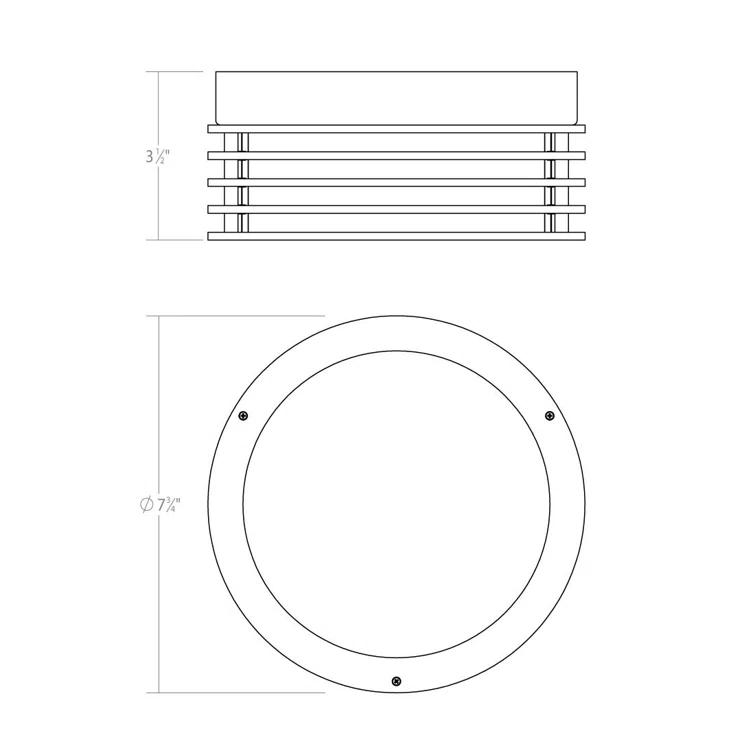 Marue Acrylic LED Flush Mount