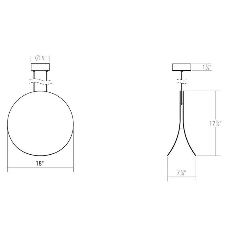 Malibu Discs 1 - Light LED Unique/Statement Pendant