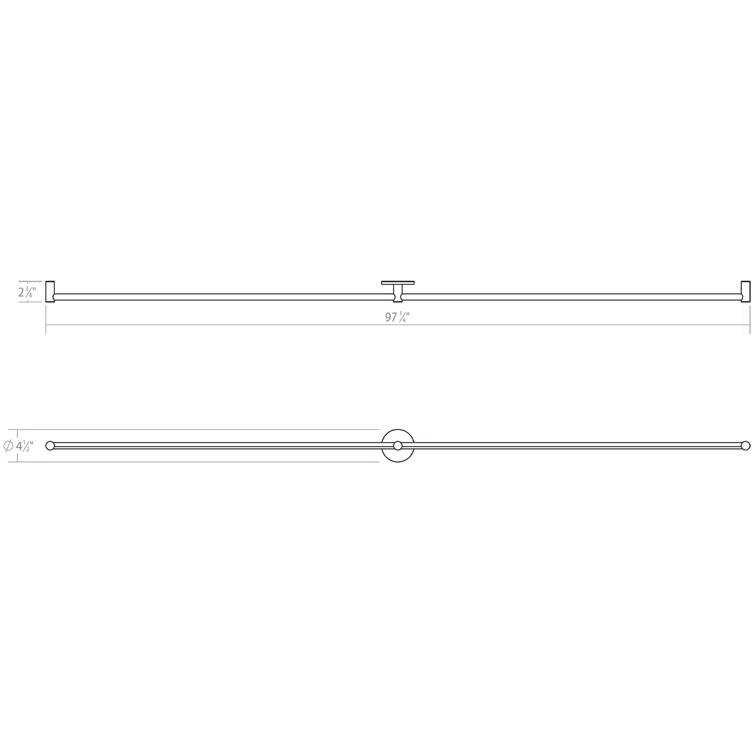 SONNEMAN Purolinear 360 2 - Light Dimmable LED Vanity Light