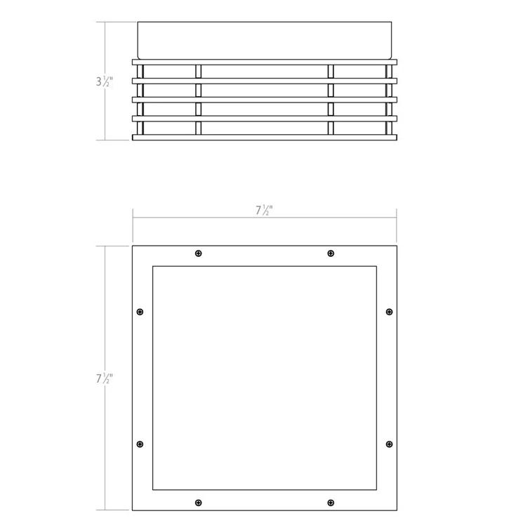 SONNEMAN Marue Acrylic LED Flush Mount