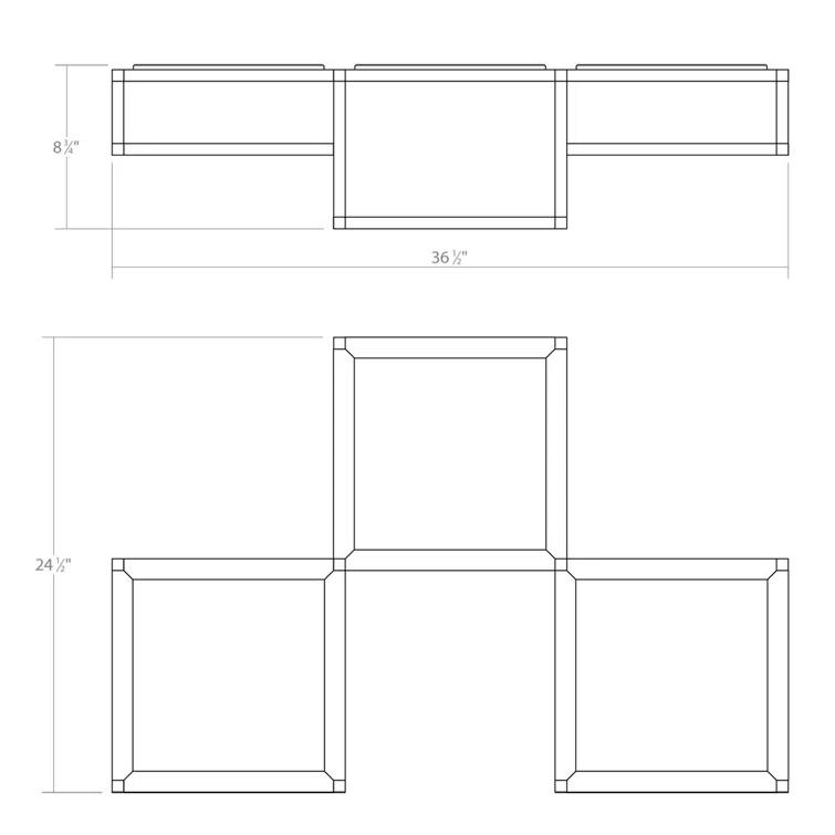 Cubix LED Flush Mount