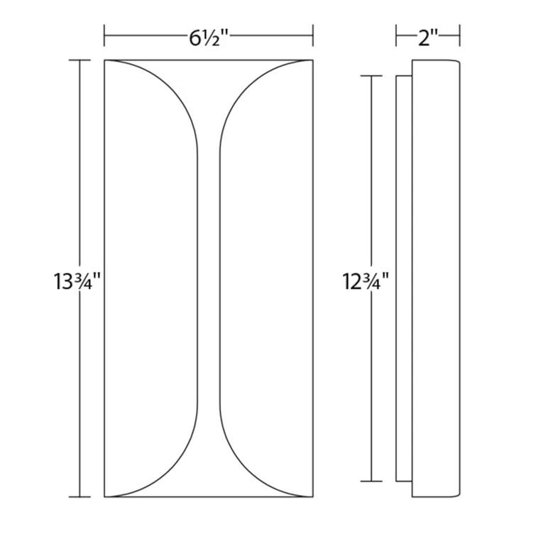 Folds Aluminum LED Wall Light